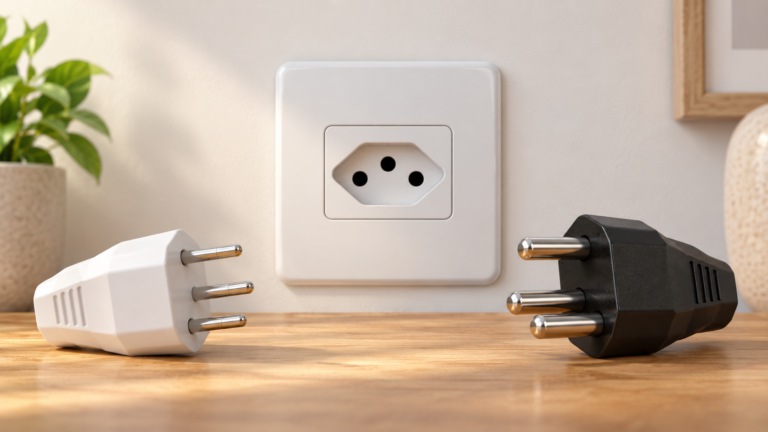 Tomadas elétricas no Brasil com plugues de 10A e 20A